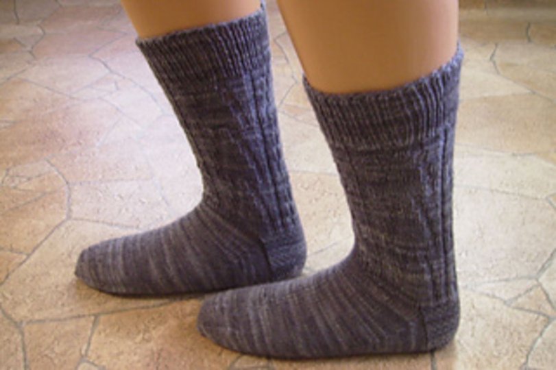 Sockenmuster Höhen und Tiefen