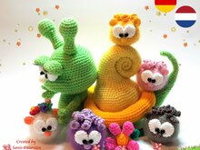 Häkelanleitung Schneckchen und die Pommelis