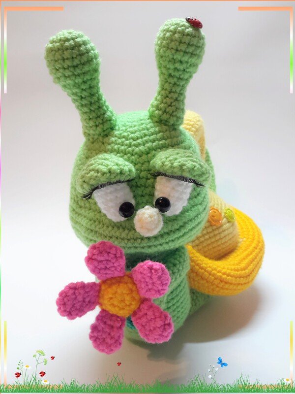 Häkelanleitung Schneckchen und die Pommelis - Bild 3