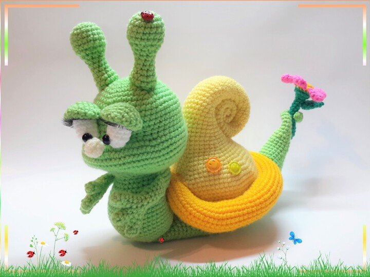 Häkelanleitung Schneckchen und die Pommelis