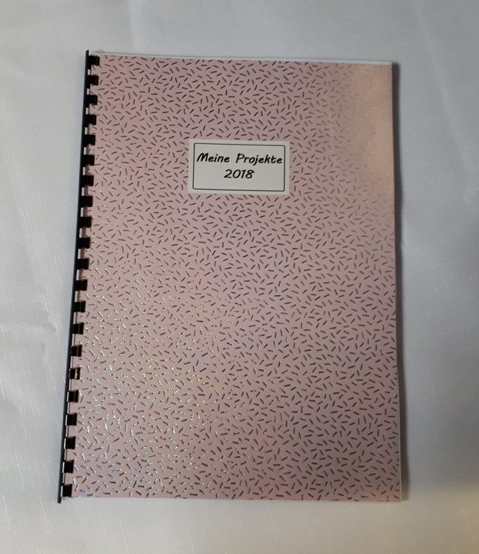 Druckvorlage - Projektbuch Handarbeiten DIN A4