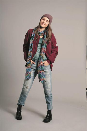 Gehäkelter Schal im Missoni-Style