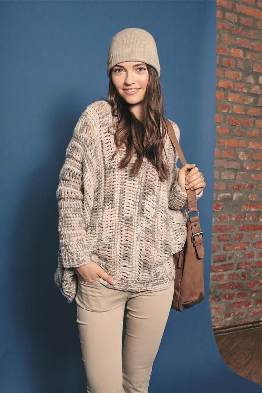 Gehäkelter Oversize-Pullover