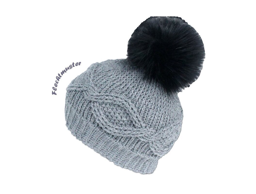 Wintermütze "London", Flechtmuster, alle Gr.