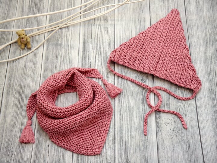 ZWERGEN-SET - Pixie und Dreieckstuch - alle Gr. von 0 bis 5 Jahre - No.188