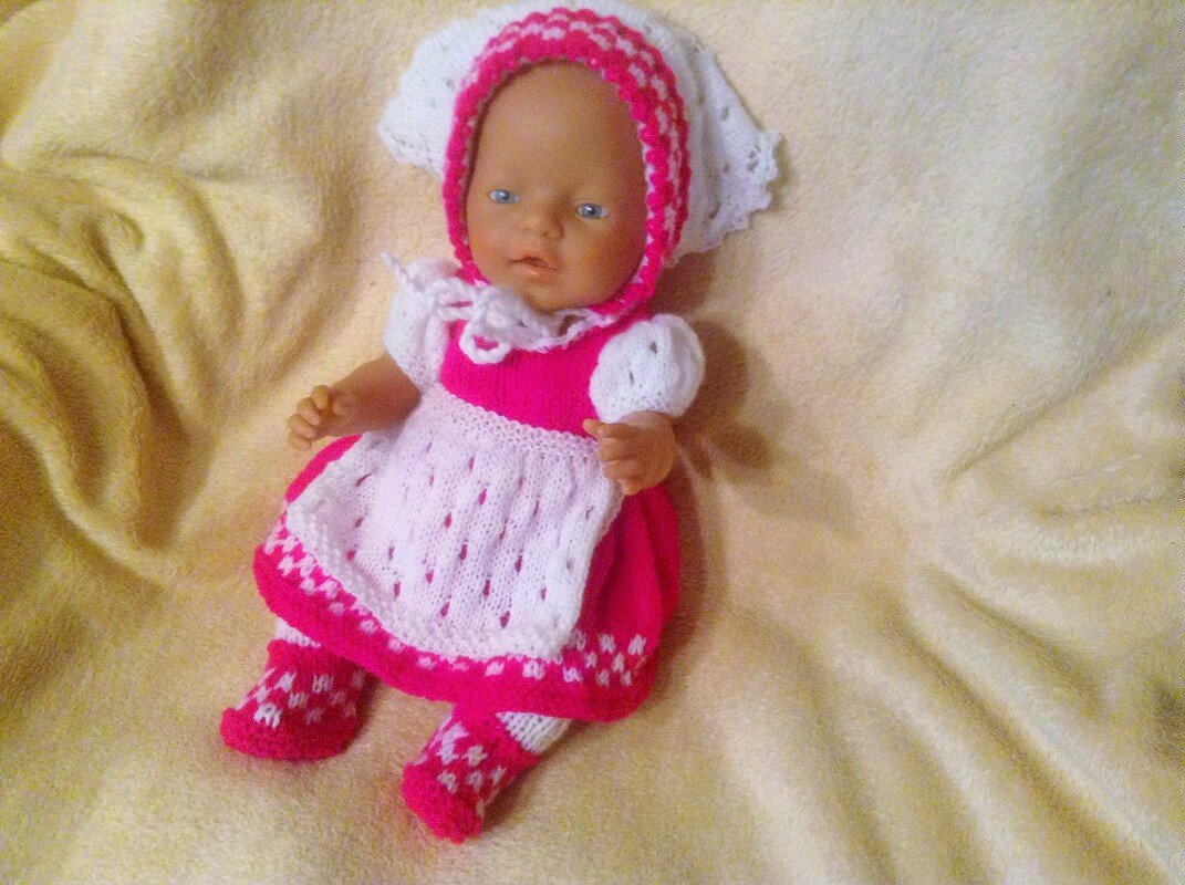 Strickanleitung Puppendirndl Gr. 42/45 CAROla