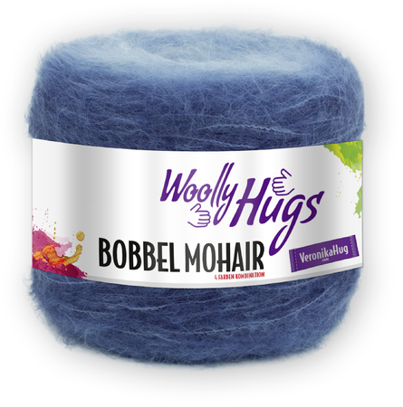 Kreisjacke MANDALA - aus BOBBEL-MOHAIR von Woolly Hugs gehäkelt