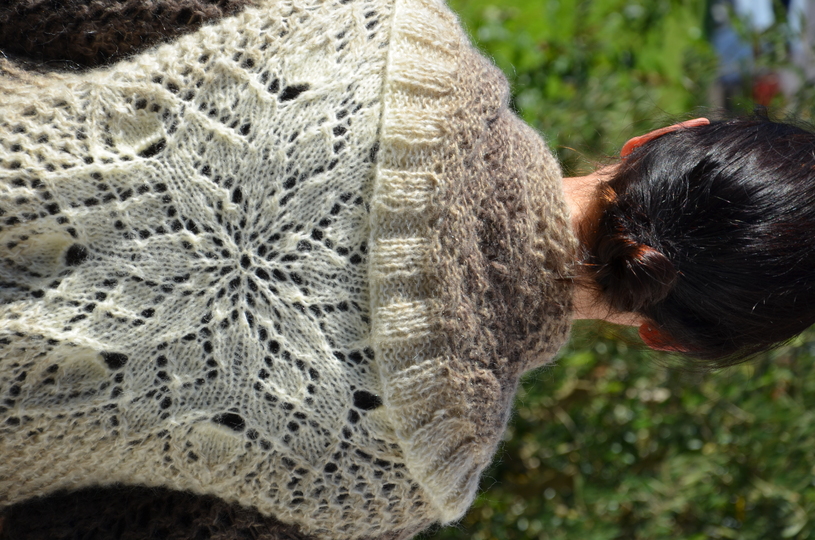Kreisjacke MANDALA - aus BOBBEL-MOHAIR von Woolly Hugs gestrickt