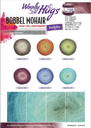 Kreisjacke MANDALA - aus BOBBEL-MOHAIR von Woolly Hugs gestrickt