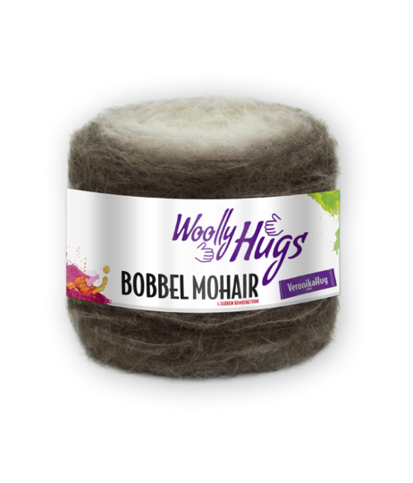 Kreisjacke MANDALA - aus BOBBEL-MOHAIR von Woolly Hugs gestrickt