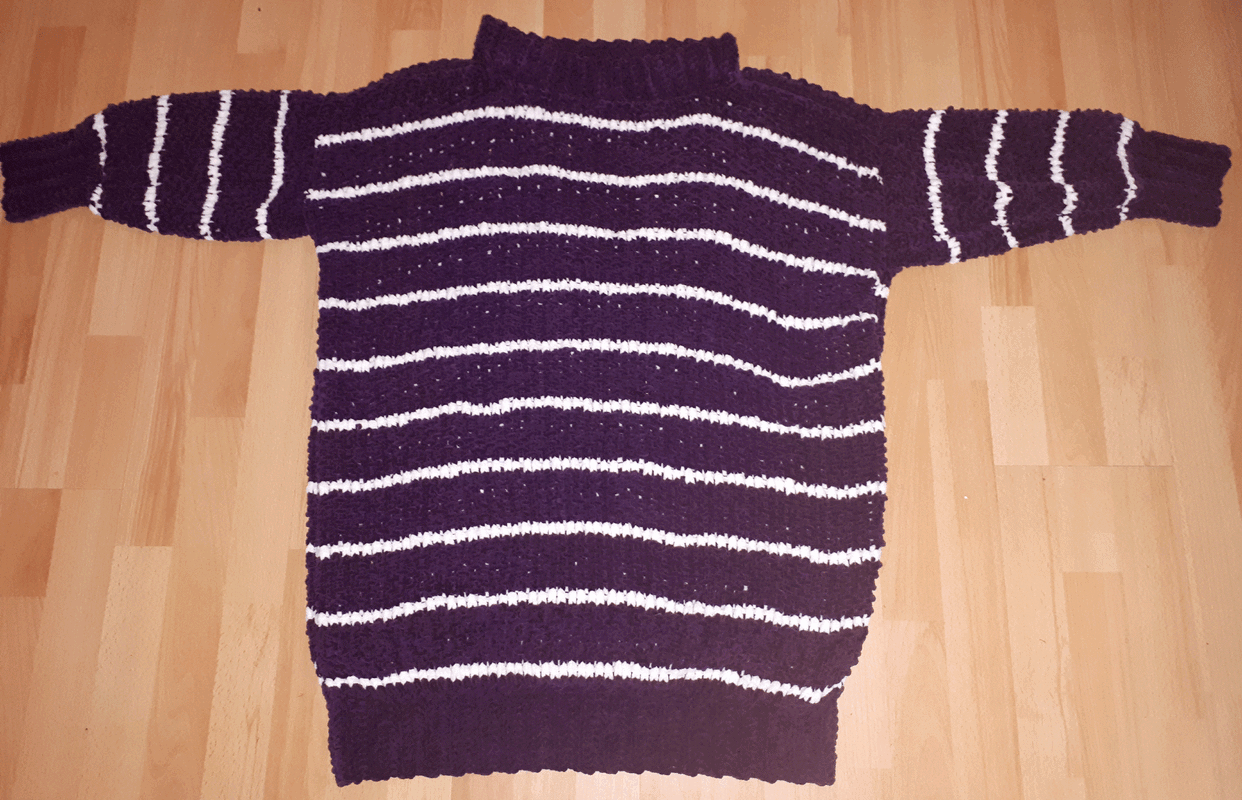 Damenpullover im Streifenmuster (Gr. 40-44) - Bild 3