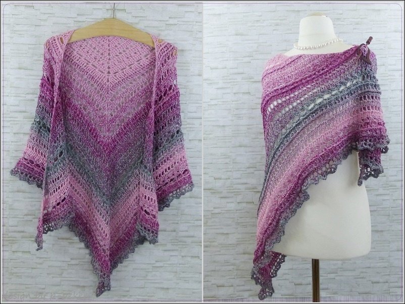 In'finito 2.0 Häkelanleitung für ein Dreieckstuch Endlostuch Stola