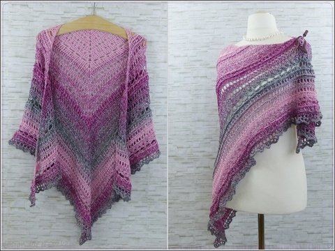 In'finito 2.0 Häkelanleitung für ein Dreieckstuch Endlostuch Stola