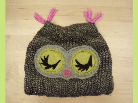 Mütze Eule