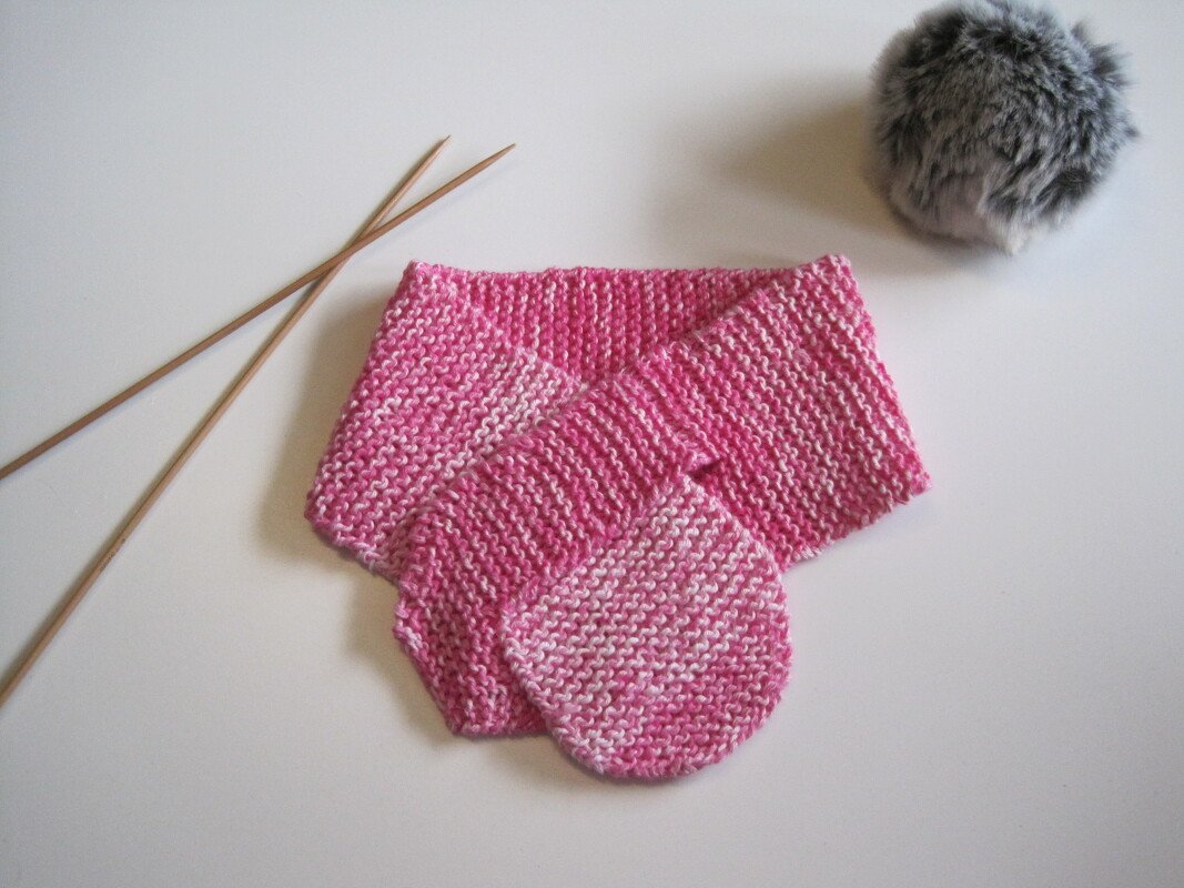 Strickanleitung Baby Kinder Steckschal von 0-24 Monaten, eine Anleitung = mehrere Größen, ideal für Anfänger