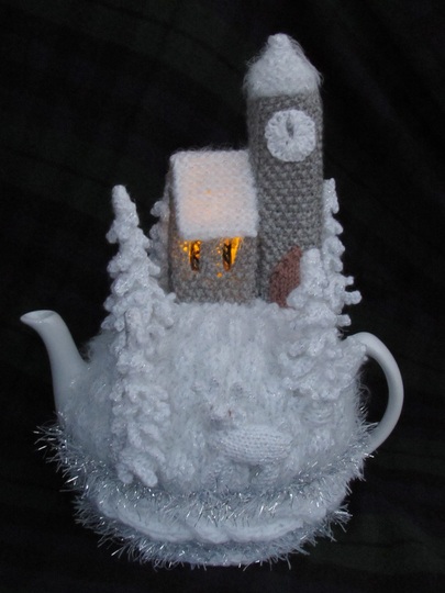 Winter Wonderland Tea Cosy Knitting Pattern