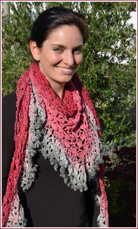 Tuch "Rüschchenfein" mit 1 BOBBEL-COTTON von Woolly Hugs - Bild 3
