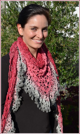 Tuch "Rüschchenfein" mit 1 BOBBEL-COTTON von Woolly Hugs