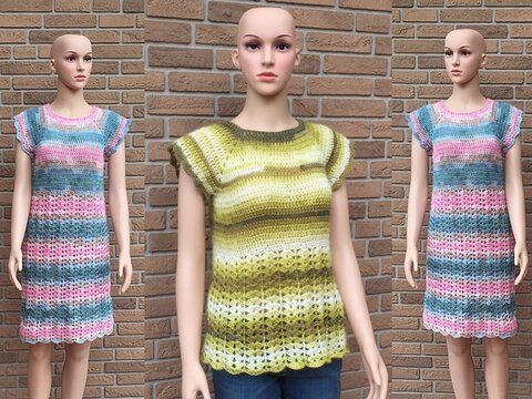 Kleid Tunika oder Pulli - alles ist möglich! Häkelanleitung