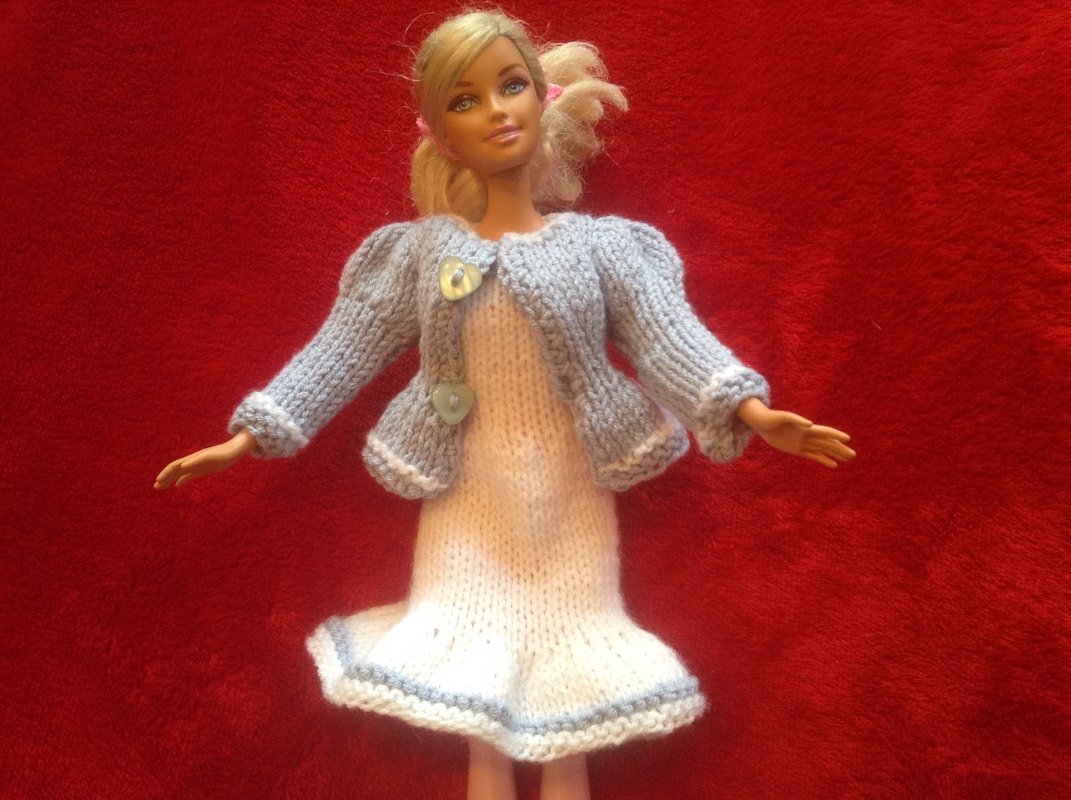 Strickanleitung Set mit Jacke für Ankleidepuppen 29 cm