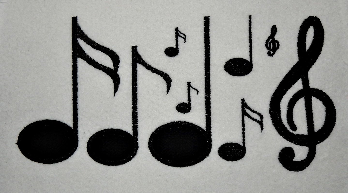 Stickdatei Noten Notenschlüssel - Bild 2
