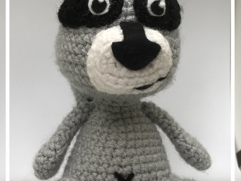 Häkelanleitung Waschbär Woody