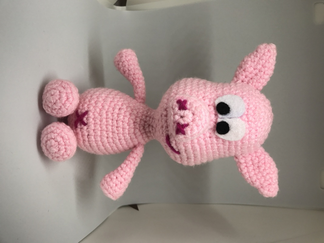 Häkelanleitung Schwein Fridolin