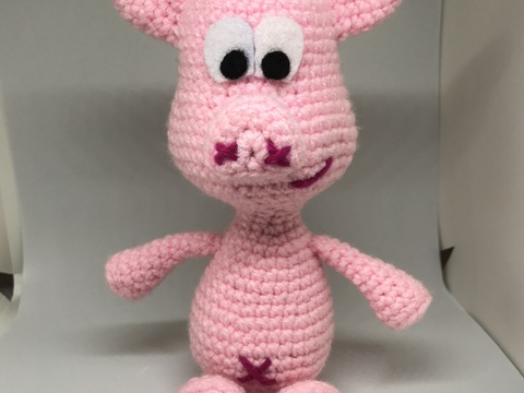 Häkelanleitung Schwein Fridolin