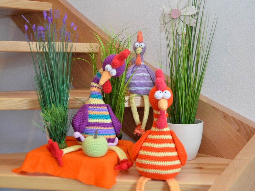 XL Gockel GLUPSCHI Kantenhocker Hühner Hahn Ostern Frühlingsdeko - Bild 9
