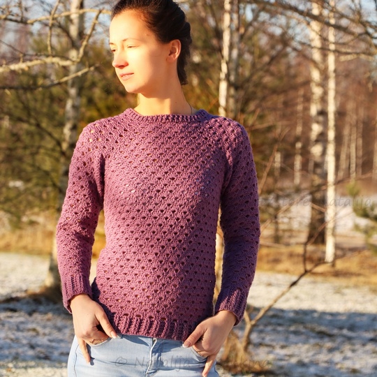 Warme Pullover selber häkeln, Gr.34-52