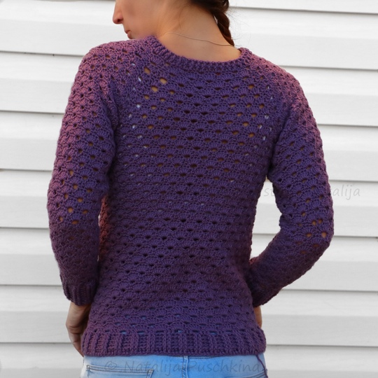 Warme Pullover selber häkeln, Gr.34-52