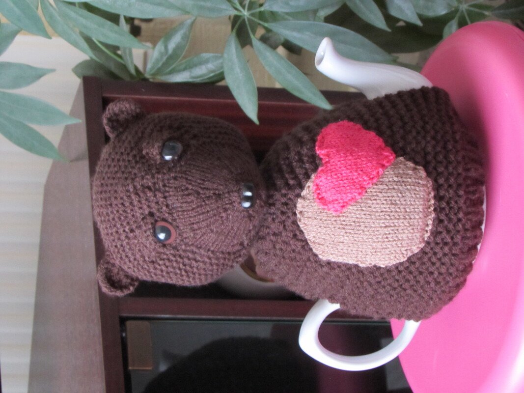 Bear Heart Tea Cosy