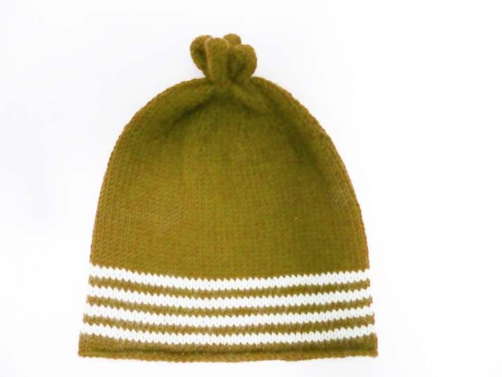 Strickanleitung, Mütze mit Streifen und Zipfel  in 3 Größen