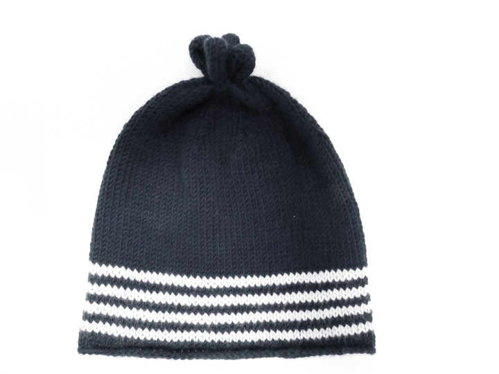 Strickanleitung, Mütze mit Streifen und Zipfel  in 3 Größen