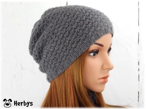 Strickanleitung Beanie "Luxus - Chic"
