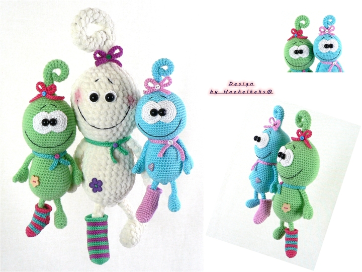 Kuschelfreunde für Klein und Groß -- Häkelanleitung von Haekelkeks®