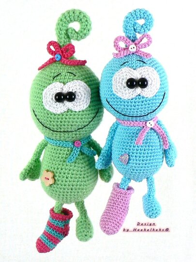 Kuschelfreunde für Klein und Groß -- Häkelanleitung von Haekelkeks®