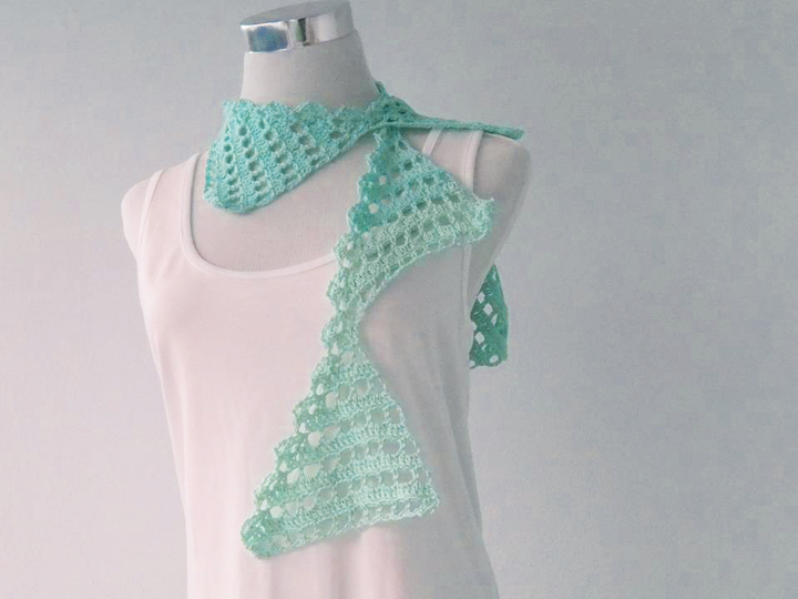 Sommerschal Fähnchen zum Häkeln