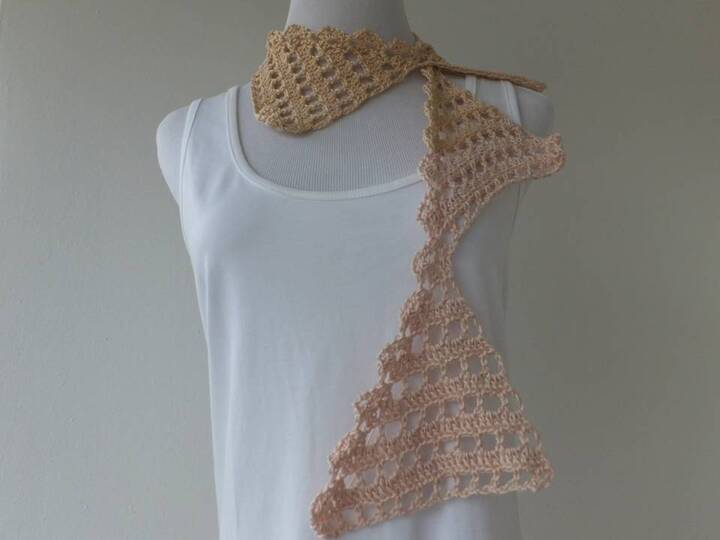 Sommerschal Fähnchen zum Häkeln