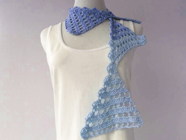 Sommerschal Fähnchen zum Häkeln