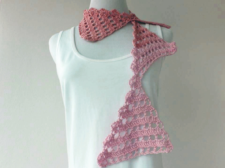 Sommerschal Fähnchen zum Häkeln