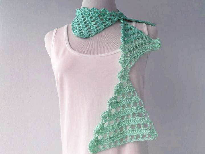 Sommerschal Fähnchen zum Häkeln