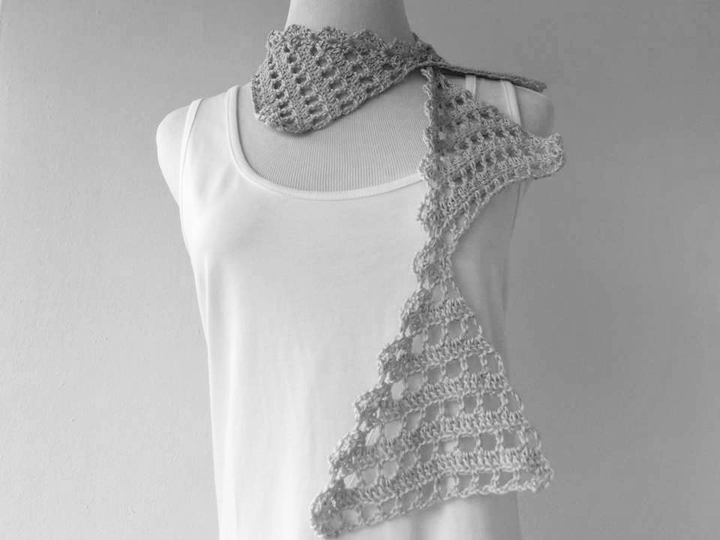 Sommerschal Fähnchen zum Häkeln