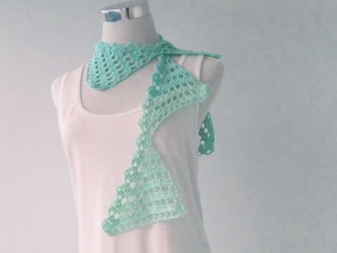 Sommerschal Fähnchen zum Häkeln