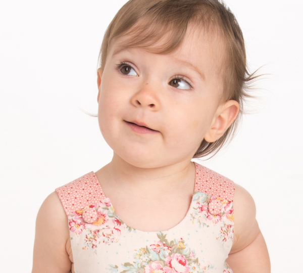 sewing pattern baby pinafore CLARA & LIPSIA tutorial 3m/6m–3y/4y