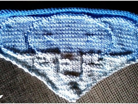 Motivtuch für Kinder "Elefant", Strickanleitung