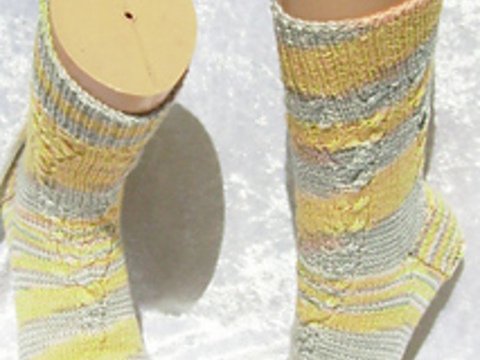 Sockenmuster Kettenglieder