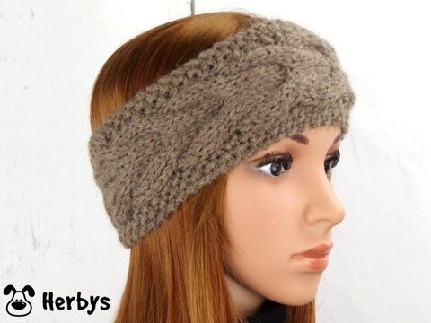 Strickanleitung Stirnband "Alpakazopf"