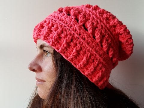 Beanie "Pink Lady" Häkelanleitung