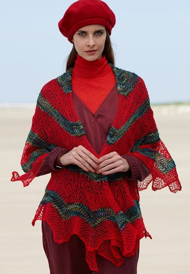 Strickanleitung Schultertuch Valka